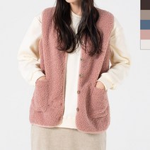 할머니 아줌마 어르신 여성 난방 뽀글이 실내용 조끼