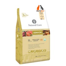 네츄럴코어 강아지 에코9b 시니어 살몬(연어) 작은알(9mm) 2.4kg+소프트 닭모래집30g 1종(노령견 관절에 도움되는 기능성 원료 함유)소프트 닭모래집30g 1종, 에코9b 2.4kg+소프트 닭모래집30g 1종
