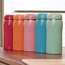 스텐 파스텔 보온텀블러 380ml, 스텐파스텔텀블러 380ml_피치