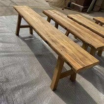 고재테이블 나무 식탁 통원목 상판 홈바테이블, 빠른배송, 간편조립, 의자C