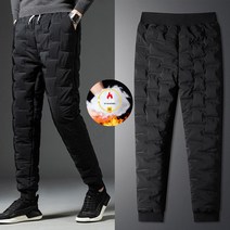 NeedOn 영하의 날씨 고주파 압열 보온 패딩바지 조거형