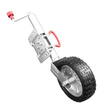 트레일러 휠 바퀴 쟈키 재키 캠핑 요트 옮기기 텅잭, 10인치 고무 휠 잭