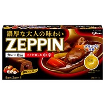 ZEPPIN 글리코 제핀 카레루 중간 매운맛 glico 제핑 고체 카레 가루 175gX5개