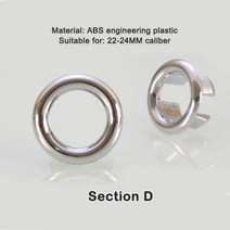 싱크 구멍 라운드 오버플로 커버 세라믹 냄비 분지 주방 호텔 욕실 액세서리 U3 1 개, D