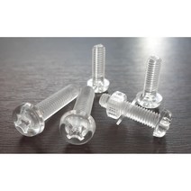 플라스틱 수지볼트 PC 둥근머리 M3x5mm(500개) 외 사이즈선택, PC 둥근머리 M5x12mm(300개)