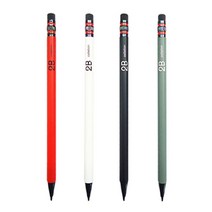 [모비딕컴퍼니] 드로잉용품 꿈쟁이연필 학생용연필 필기연필 선물용씨앗연필 학습준비물, 잇★ NEW 2B 전자동 연필 전자동연필 필기류, 잇★ 빨강