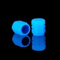 슈퍼커브 PCX NMAX 타이어 구찌캡 밸브캡 야광, 블루 2P