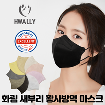 [50매] KF94 화림 컬러 마스크 새부리형 대형 보건용 숨쉬기편한 국산, KF94 화림 회색 대형 50매