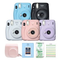 인스탁스 미니11 폴라로이드+전용가방+필름10장+마카롱2단앨범+폴꾸스티커 SET, 1개, 아이스화이트