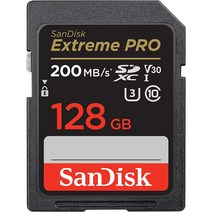 샌디스크 익스트림 프로 SD카드 200MB/s, 128GB