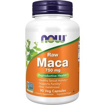 나우푸드 마카 750mg 베지 90캡슐 나우 Maca, 1개, 90캡슐 (1팩)