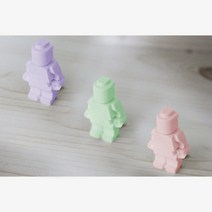 레고인형5구 실리콘 몰드 캔들 석고방향제 비누 만들기 재료