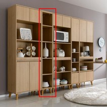 사장실 사무실 트로피 상패진열 5단 선반 베란다 틈새, 오크화이트