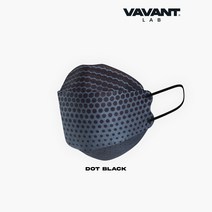 VAVANT 사쿤x바반트 콜라보 3단 패션 패턴 컬러마스크 10매, 08.바반트 3D 패션 도트블랙 10매