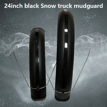 스노우 자전거 펜더 24 인치 x 4.0 팻 바이크 용품 윙스 전기 머드가드 비치 사이클링용, 03 Black