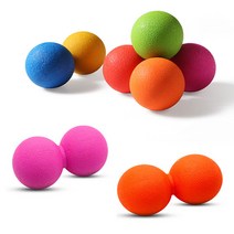 마사지볼 맛사지볼 지압 땅콩 라크로스볼, 02.TPE 더블 마사지볼, 블루