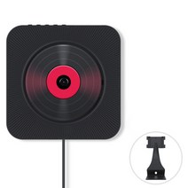 벽걸이 cd 플레이어 축음기 음반 cd 블루투스 cd 플레이어, 전용 스탠드, 블랙