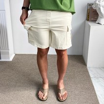 [S~2XL] 구스마켓 편한 스판 남성용 기본 카고 반바지 [4컬러]