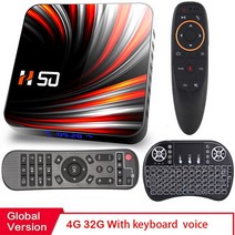 hongtop global version android tv box 4k ultra hd android tv 0.0 hdr 4gb 64gb wifi play store smart, au 플러그, 32g 키 에어마우스