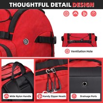 CSCL 스키 부츠 백 백팩 정품보장, Red