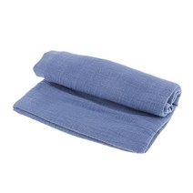 GHSHOP 의복 가정 장식품 만들기를 위한 1 미터 면 & 리넨 직물 피복 재봉 재료, 그레이 블루