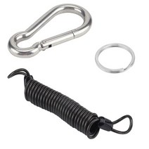 캠핑 트레일러 악세서리 1.5m 캠핑 코일 분리 케이블 안티 분실 액세서리 rv 트레일, 은