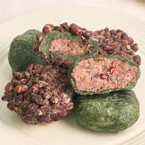 호미담 아침대용떡 저당 팥앙금 쑥찹쌀떡 밥알찹쌀떡, 18개