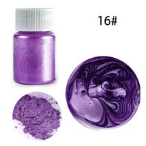 비누만들기 키트 비누 색소 슬라임향료 베이스 21 색 에폭시 수지 염료 운모 분말 분말 안료 세트 수지 운모 진주 광택 수지 진주 천연 운모 착색제 수지, 16