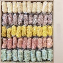 [명절세트] 유과 한과 찹쌀 고급 수제 설 선물 세트 실속 선물용 2단, 오색유과 1개