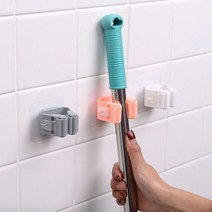 대걸레 걸이 청소용품 마대걸레 거치대 도구함 정리, 블루SB001791