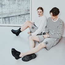 파인드칠린 F5022 서핑웨일 스웨트 쇼츠 멜란지그레이