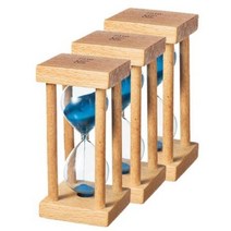 원목 모래시계1204 3분 40 x 40 x 94 mm, 3개, 파랑
