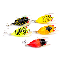 리치킹 매미 탑워터 하드베이트 배스 쏘가리, 옐로우