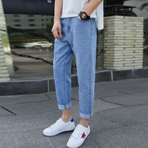가바바 남성 청바지 9부로 접어 입어도 예쁜 데님바지 G32427
