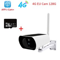 외부CCTV tuya 감시 보안 보호 야외 4g sim 카드 패널 wifi 비디오 감시, 협력사, 4g EU 캠 128g icam