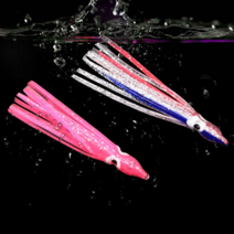 오징어 꼴뚜기 야광 인조미끼 루어웜 베이트 채비 낚시용품, 12cm핑크