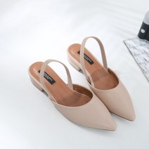 가바바 여성 로퍼 뒤꿈치를 잡아주는 스트랩 포인트 플랫 신발 G37876