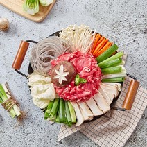 [담짜몰]고기듬뿍 서울식 버섯 불고기 밀키트(2인분), 단품