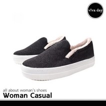 VA-381 여성 모직 슬립온 스니커즈 운동화 운동화 스니커즈 여자신발 캔버스 캐주얼신발 슬립온 여성신발