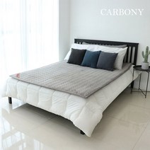 카보니 탄소매트 극세사그레이/1인용/2인용/일반형, 극세사그레이 2인용(150×200cm)