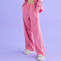 베이직 스몰로고 져지 와이드팬츠 LA L.Pink