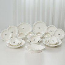 [정식수입원] 시라쿠스 뉴욕 4인 도자기 그릇세트 23p 선물용 패키지, 단품