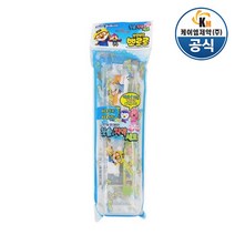 뽀로로 어린이 칫솔 치약세트 (칫솔 색상랜덤), 1세트
