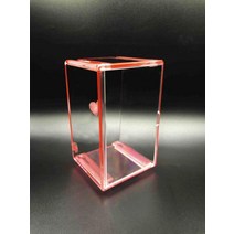 피규어장식장 레고장식장 베어브릭 트로피 수석 아크릴 케이스 보관함 뜨거운 바퀴 상자, 분홍