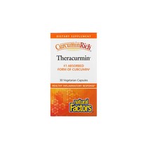 Natural Factors CurcuminRich Theracurmin 식물성 캡슐 30