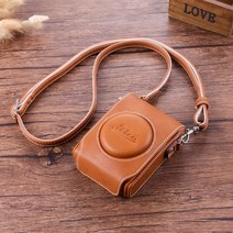 라이카 D-LUX7 카메라 가방 typ109 빈티지 DLUX6 보호 C-LUX D5 가죽케이스 D-LUX/C, 라이트 브라운_씨