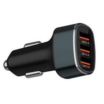 차량용 시거잭 고속충전기 3포트 퀵차지 QC3.0