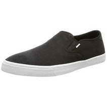 TOMS 남성용 Baja 슬립온 스니커즈 블랙/블랙 헤리티지 캔버스 11.5 Women/11.5 Men