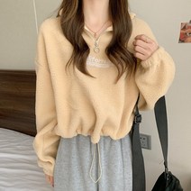 주디앤 캘리포니아 뽀글이 스트링 반집업