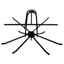 전선 풀링기 대형 파이프 와이어 줄 꼬임 방지 거치대, 이중 베어링 - 검정색